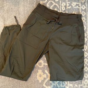 Khaki green studio Lululemon joggers